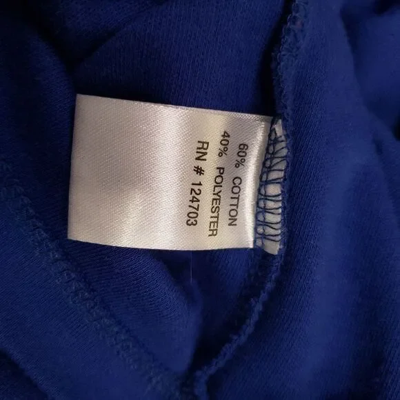 Rebecca Malone Women's L/XL Blue & Silver Beaded Blouse - Picture 9 of 11